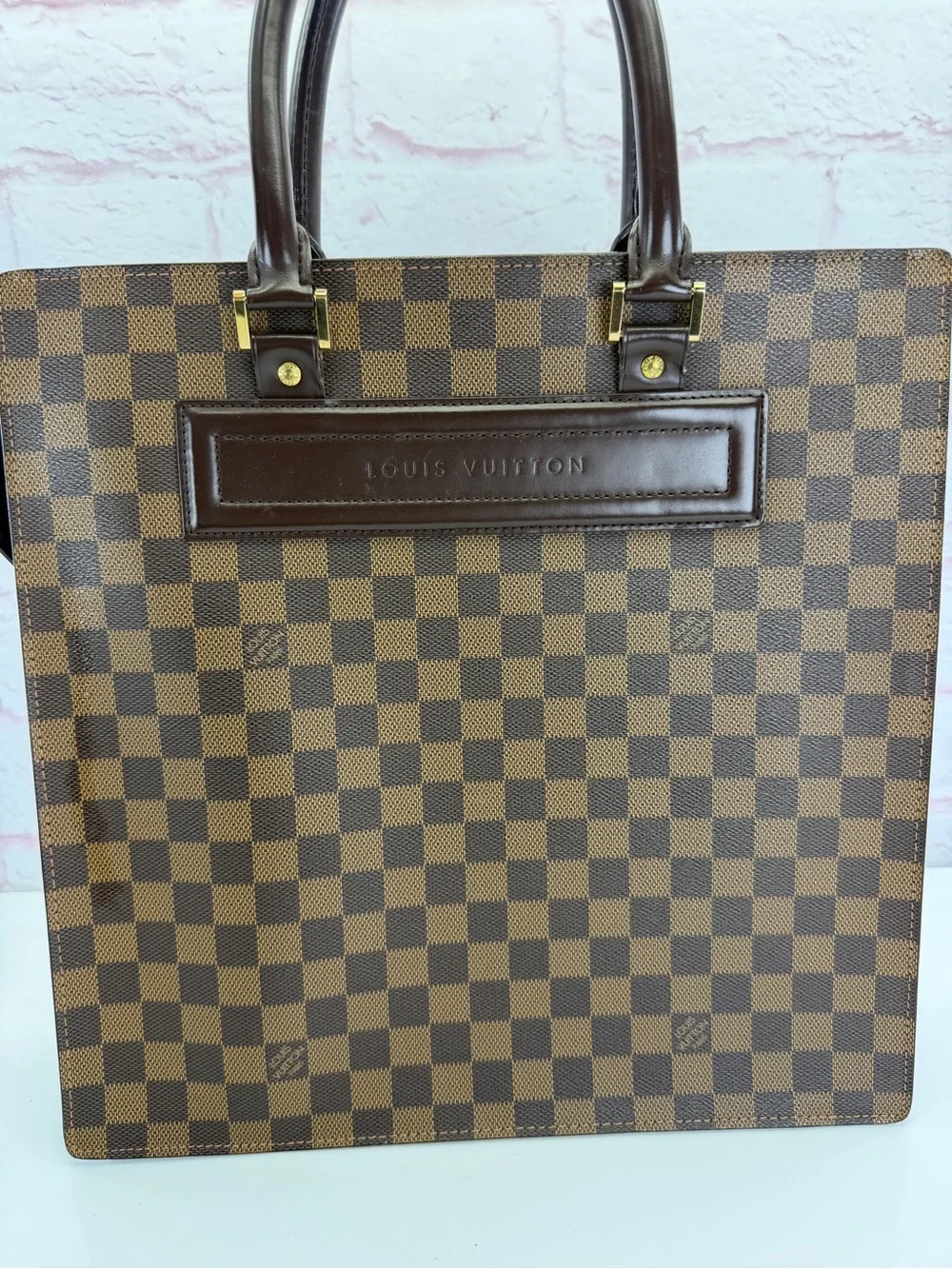 Louis Vuitton Damier Ebene Venice Sac Plat GM
